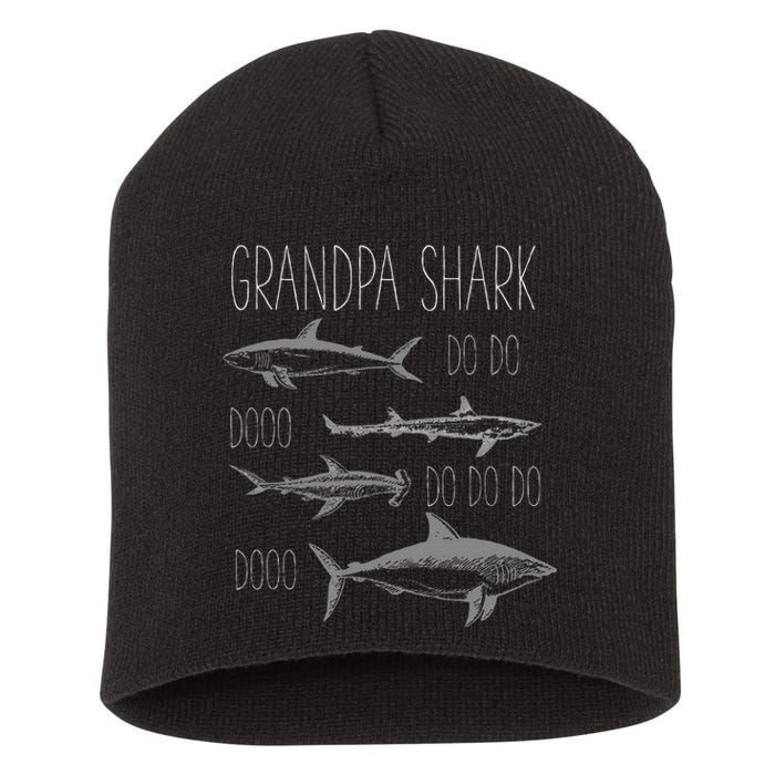 Grandpa Multiple Shark Do Doo Do Do Do Doo T Short Acrylic Beanie