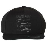 Grandpa Multiple Shark Do Doo Do Do Do Doo T Wool Snapback Cap