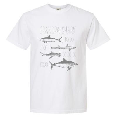 Grandpa Multiple Shark Do Doo Do Do Do Doo T Garment-Dyed Heavyweight T-Shirt