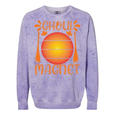 Ghoul Magnet Spooky Ghost Moon Halloween Witch Monster Ghost Gift Colorblast Crewneck Sweatshirt