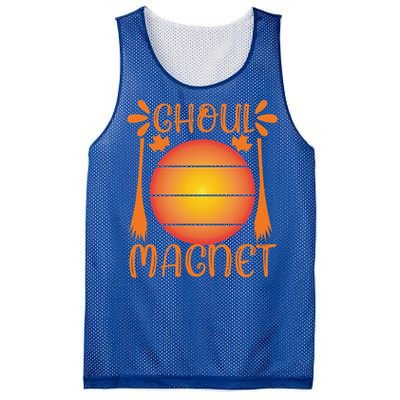 Ghoul Magnet Spooky Ghost Moon Halloween Witch Monster Ghost Gift Mesh Reversible Basketball Jersey Tank