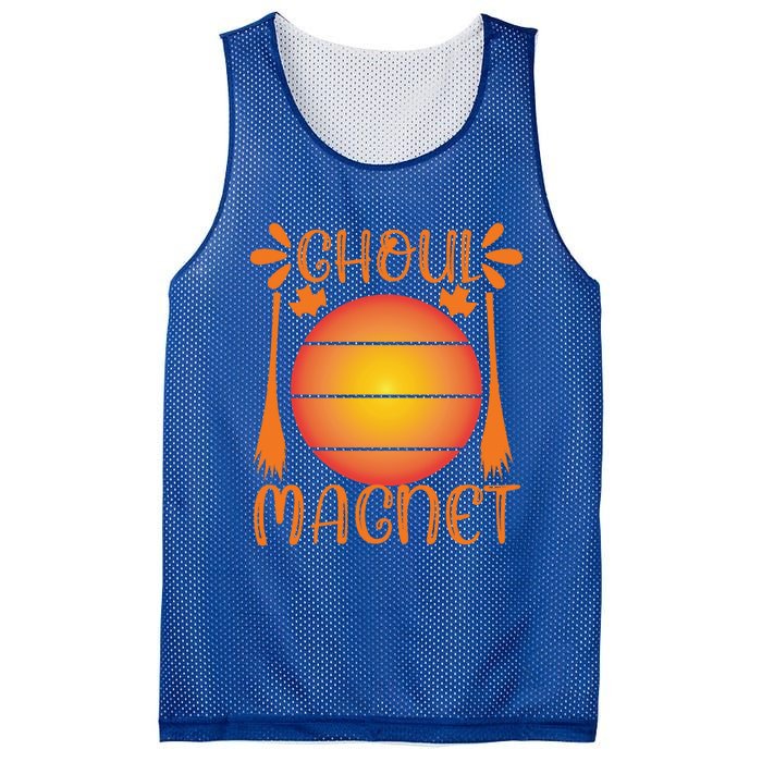 Ghoul Magnet Spooky Ghost Moon Halloween Witch Monster Ghost Gift Mesh Reversible Basketball Jersey Tank