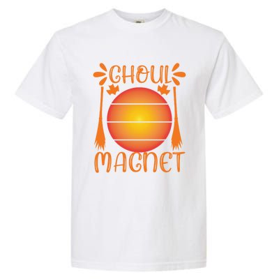 Ghoul Magnet Spooky Ghost Moon Halloween Witch Monster Ghost Gift Garment-Dyed Heavyweight T-Shirt