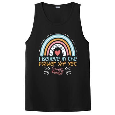 Growth Mindset Teacher Rainbow I Believe In The Power Of Yet Gift PosiCharge Competitor Tank