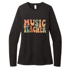 Groovy Music Teacher Cute Back To School Supplies Womens CVC Long Sleeve Shirt