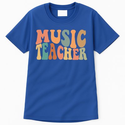 Groovy Music Teacher Cute Back To School Supplies Tall T-Shirt