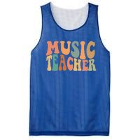 Groovy Music Teacher Cute Back To School Supplies Mesh Reversible Basketball Jersey Tank