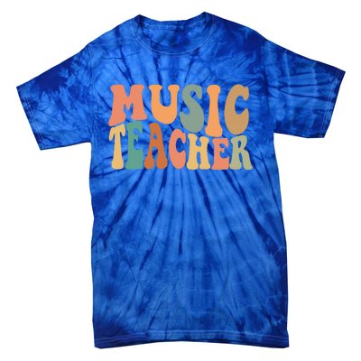 Groovy Music Teacher Cute Back To School Supplies Tie-Dye T-Shirt