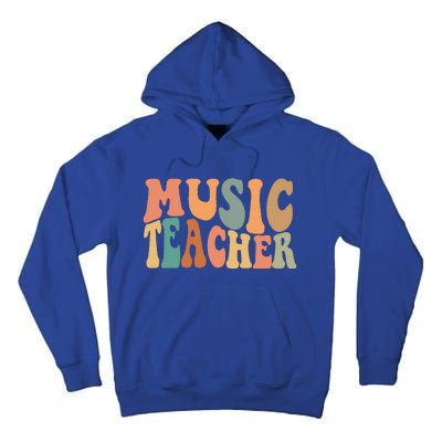 Groovy Music Teacher Cute Back To School Supplies Tall Hoodie