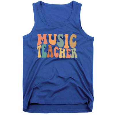 Groovy Music Teacher Cute Back To School Supplies Tank Top