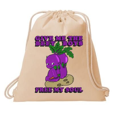 Give Me The Beet Boy And Free My Soul Drawstring Bag