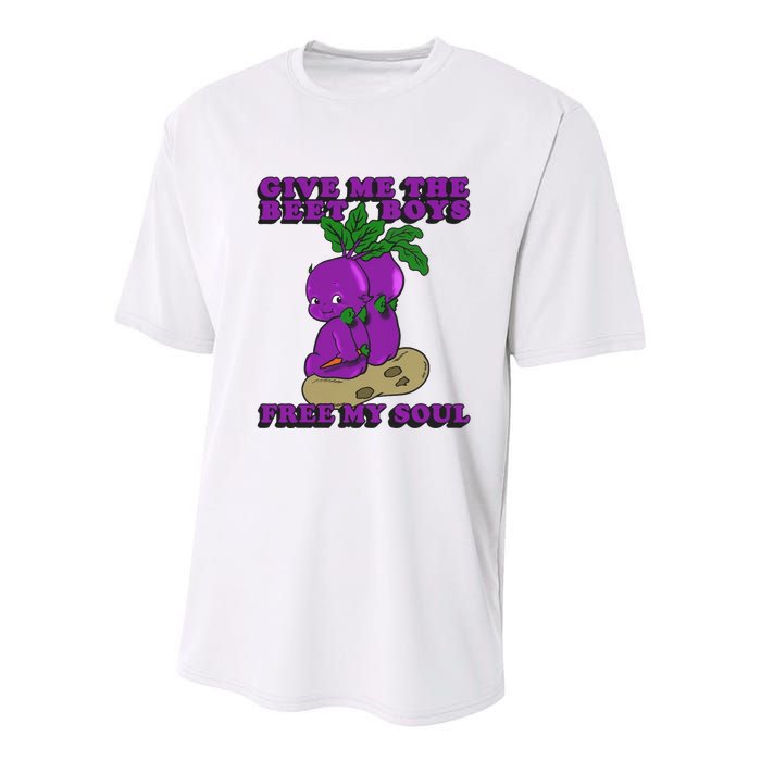 Give Me The Beet Boy And Free My Soul Youth Performance Sprint T-Shirt