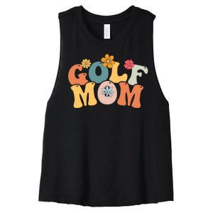 Golf Mom Tees Women's Racerback Cropped Tank