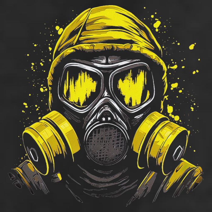 Gas Mask Toxic Biohazard Cool Comfort Performance Bucket Hat