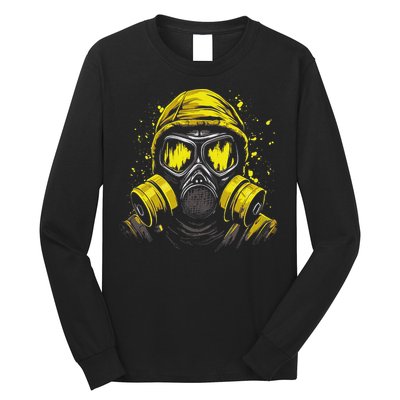 Gas Mask Toxic Biohazard Long Sleeve Shirt
