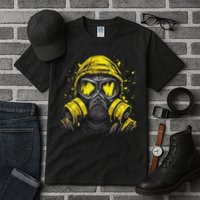 Gas Mask Toxic Biohazard Tall T-Shirt