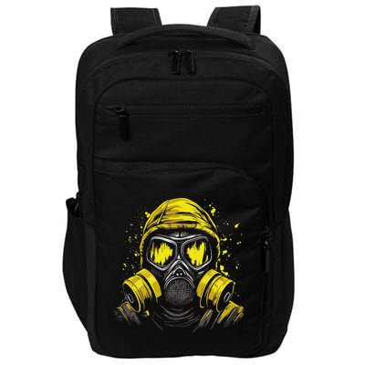 Gas Mask Toxic Biohazard Impact Tech Backpack