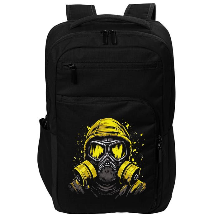 Gas Mask Toxic Biohazard Impact Tech Backpack