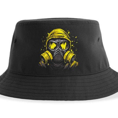 Gas Mask Toxic Biohazard Sustainable Bucket Hat