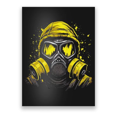 Gas Mask Toxic Biohazard Poster