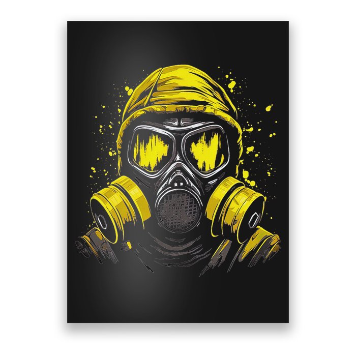 Gas Mask Toxic Biohazard Poster