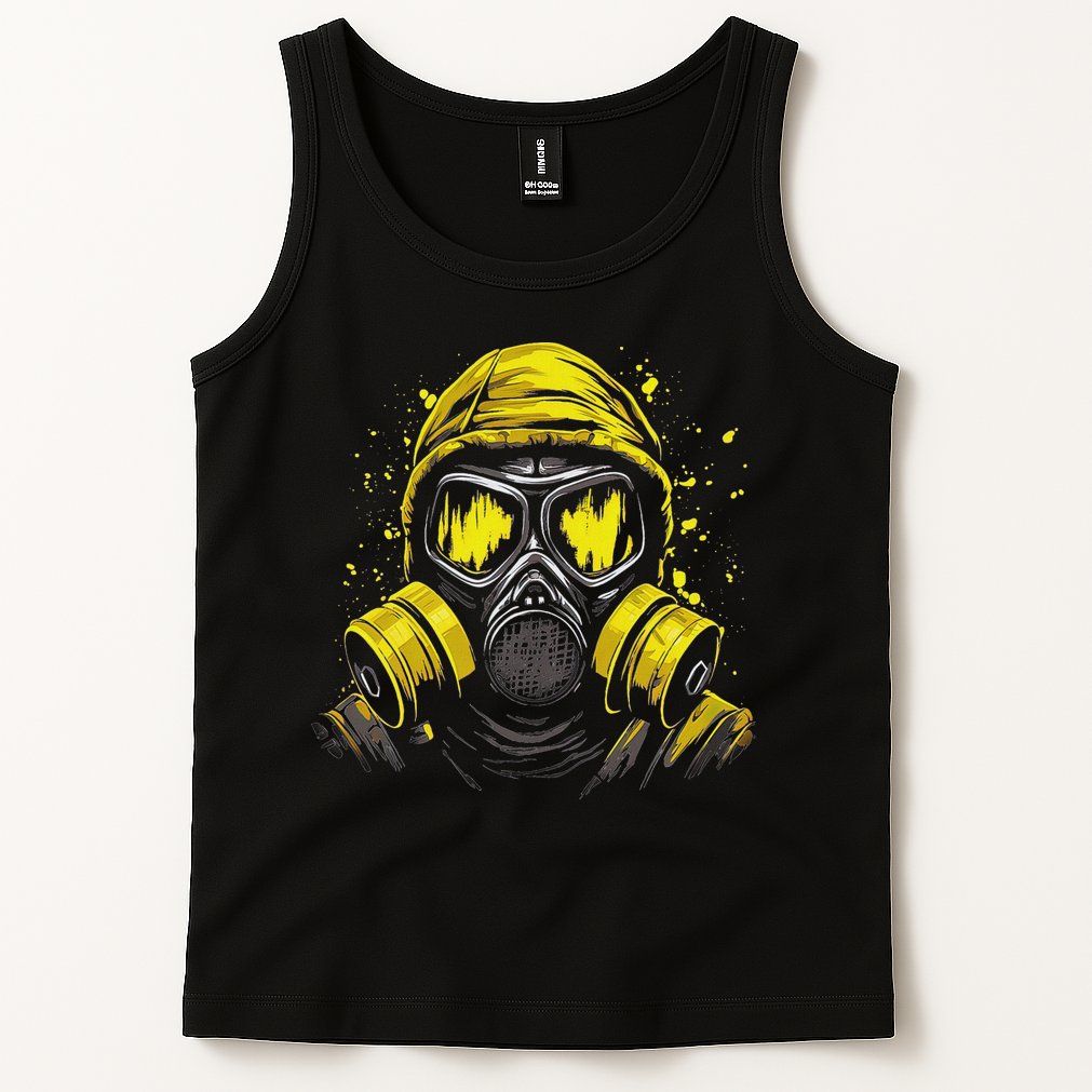 Gas Mask Toxic Biohazard Tank Top