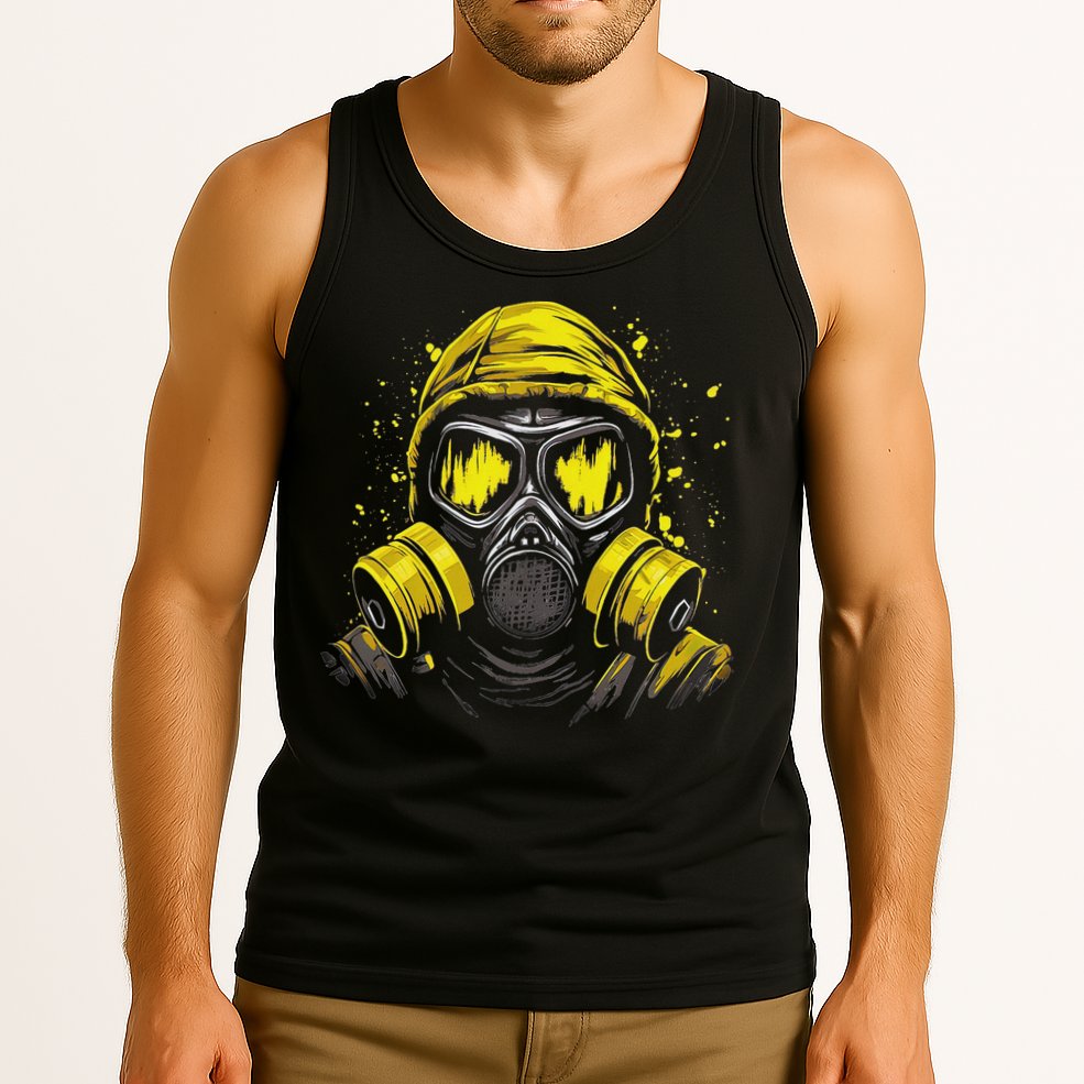 Gas Mask Toxic Biohazard Tank Top