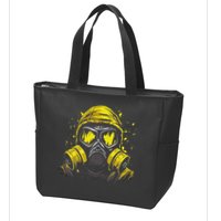 Gas Mask Toxic Biohazard Zip Tote Bag