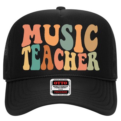 Groovy Music Teacher Cute Back to School Supplies Trucker Hat