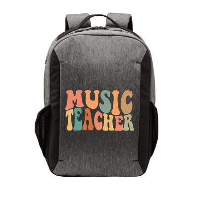 Groovy Music Teacher Cute Back to School Supplies Vector Backpack