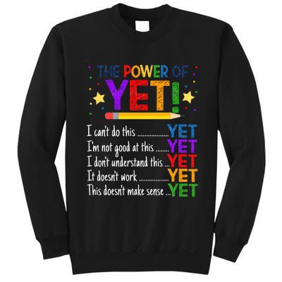 Growth Mindset Teacher Kindness Power Of Yet Inspirational Sweatshirt