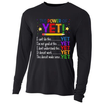 Growth Mindset Teacher Kindness Power Of Yet Inspirational Cooling Performance Long Sleeve Crew