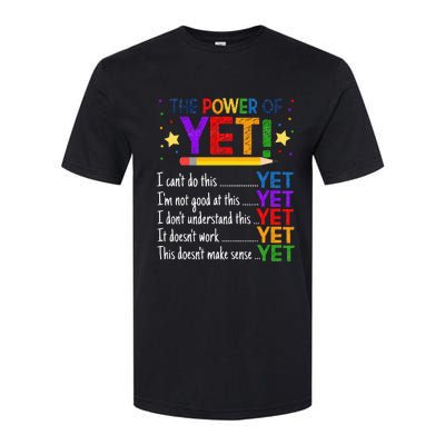 Growth Mindset Teacher Kindness Power Of Yet Inspirational Softstyle® CVC T-Shirt