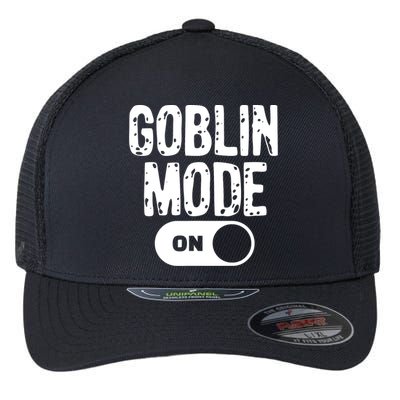 Goblin Mode Trend Goblincore Funny Flexfit Unipanel Trucker Cap