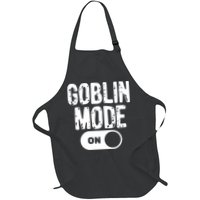 Goblin Mode Trend Goblincore Funny Full-Length Apron With Pockets