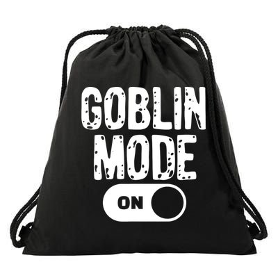 Goblin Mode Trend Goblincore Funny Drawstring Bag
