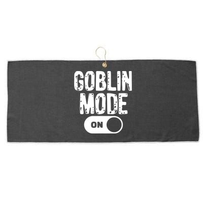 Goblin Mode Trend Goblincore Funny Large Microfiber Waffle Golf Towel