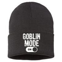 Goblin Mode Trend Goblincore Funny Sustainable Knit Beanie