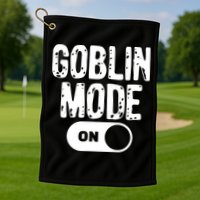 Goblin Mode Trend Goblincore Funny Golf Towel