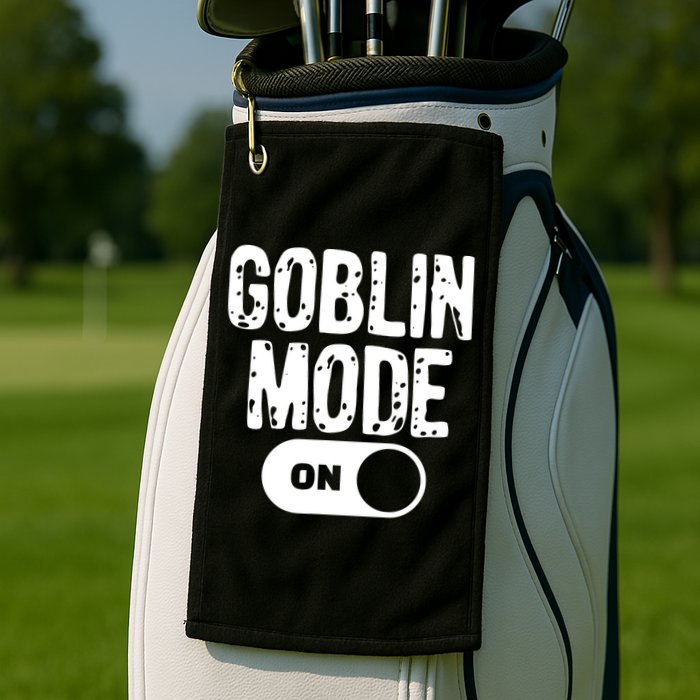 Goblin Mode Trend Goblincore Funny Golf Towel