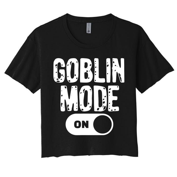 Goblin Mode Trend Goblincore Funny Crop Top