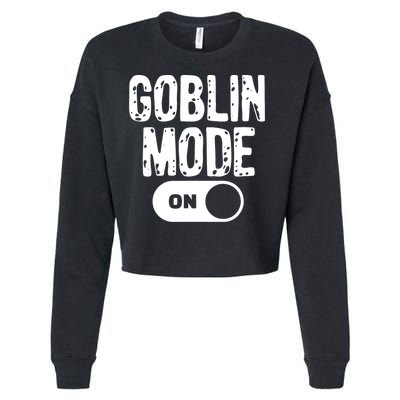 Goblin Mode Trend Goblincore Funny Cropped Pullover Crew
