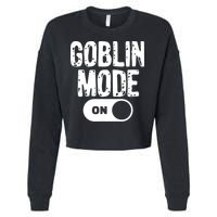 Goblin Mode Trend Goblincore Funny Cropped Pullover Crew