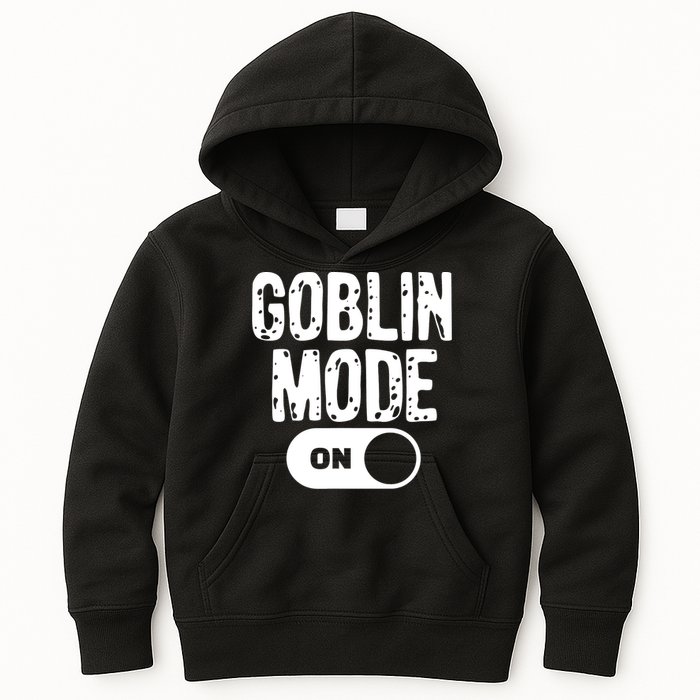 Goblin Mode Trend Goblincore Funny Kids Hoodie
