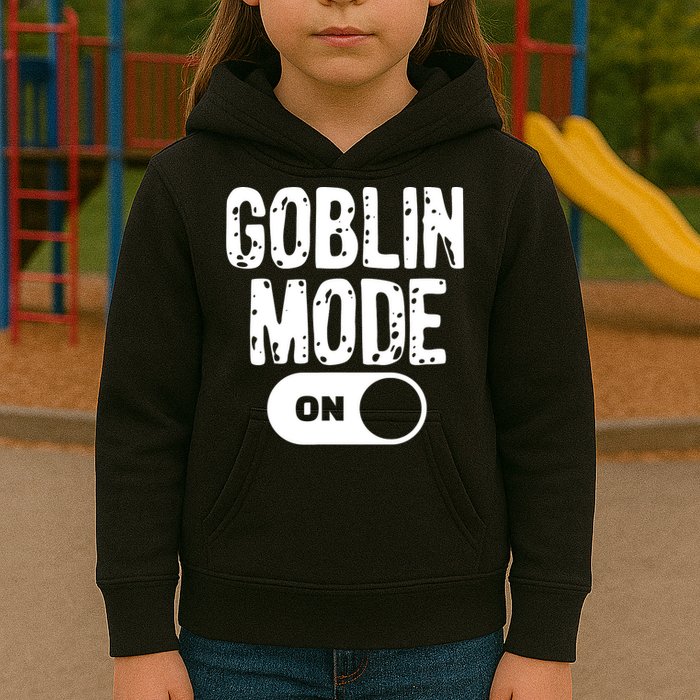 Goblin Mode Trend Goblincore Funny Kids Hoodie