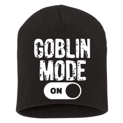 Goblin Mode Trend Goblincore Funny Short Acrylic Beanie