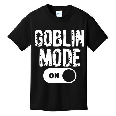 Goblin Mode Trend Goblincore Funny Kids T-Shirt