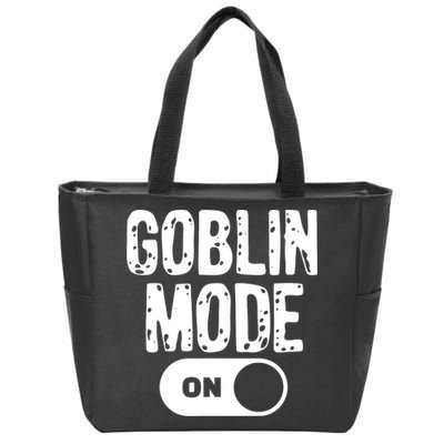 Goblin Mode Trend Goblincore Funny Zip Tote Bag