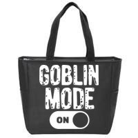 Goblin Mode Trend Goblincore Funny Zip Tote Bag