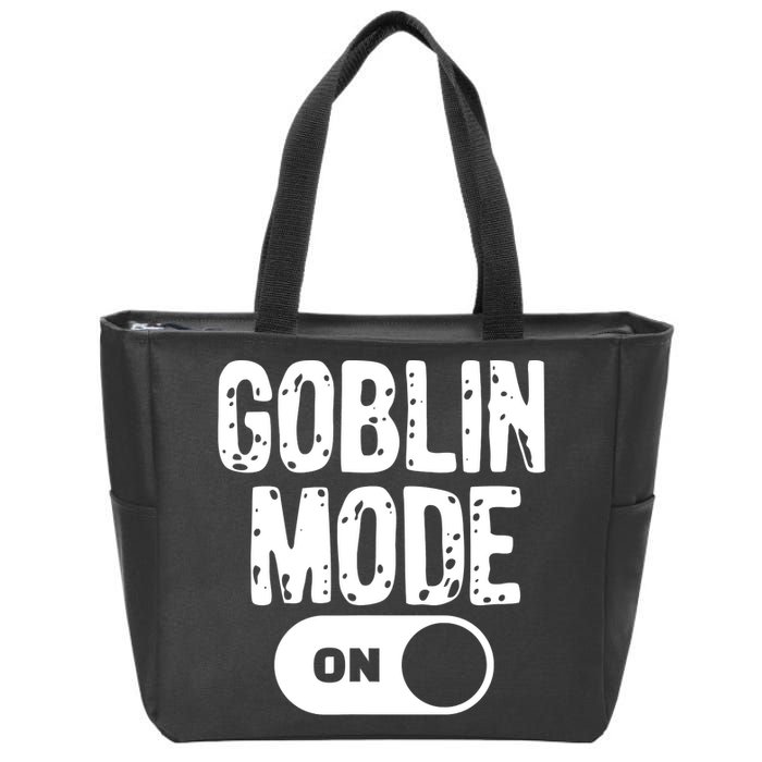 Goblin Mode Trend Goblincore Funny Zip Tote Bag